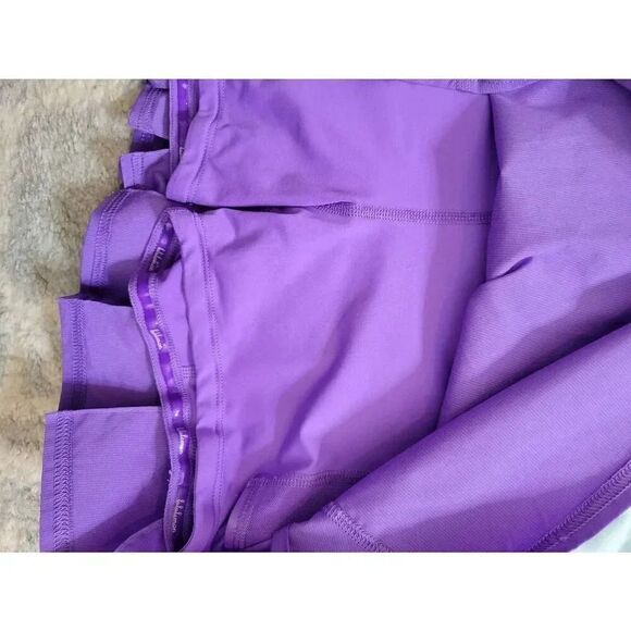 Lululemon Pacesetter Skirt 4 Aqua Purple - Picture 6 of 7